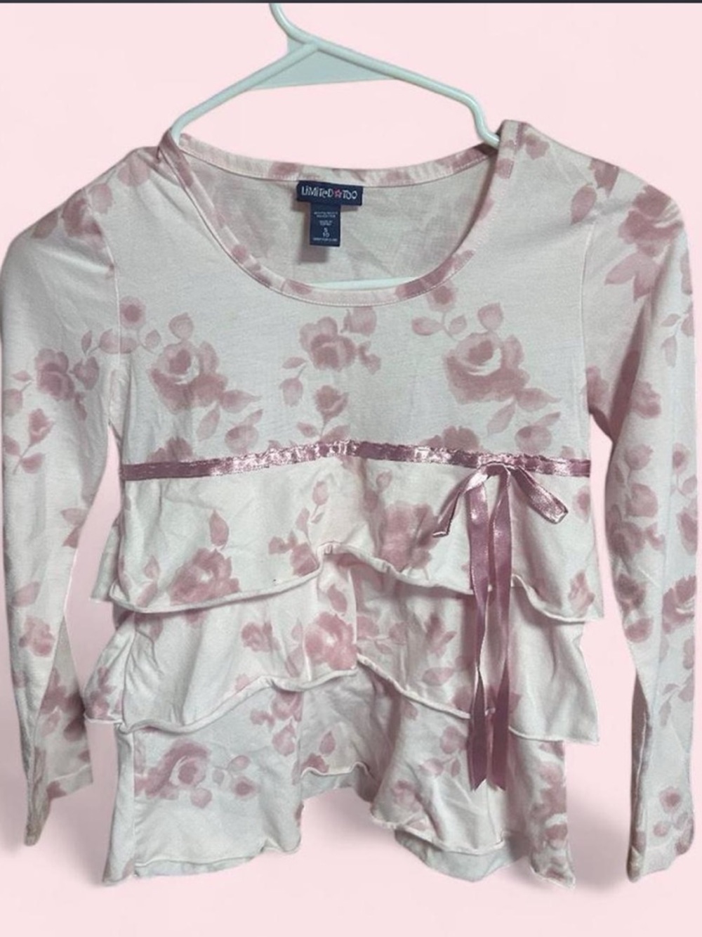 Limited Too Pink Rose Top